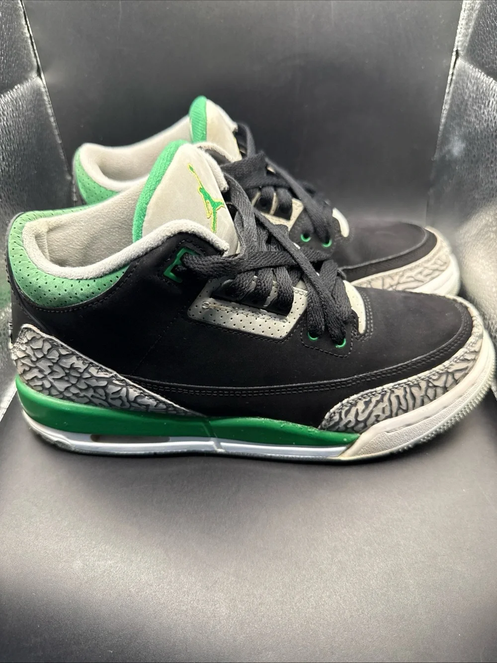 Size 7 (GS) - Jordan 3 Retro Mid Pine Green, 398614-030, Clean, No Box, Good
